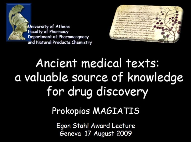 Ancient medical texts: a valuable source of knowledge for drug discovery