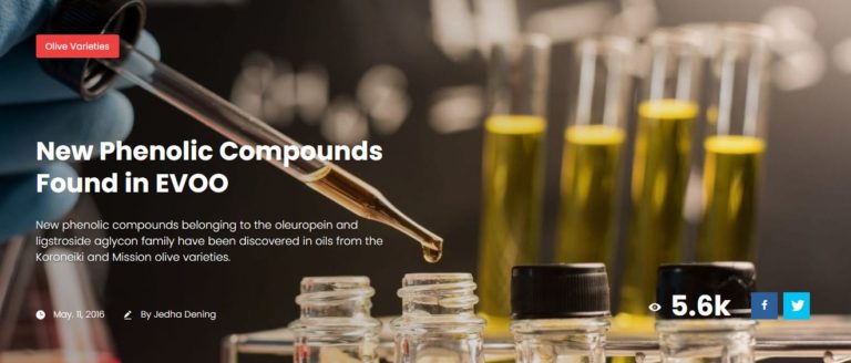New Phenolic Compounds Found in EVOO
