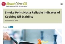 Smoke Point Not a Reliable Indicator of Cooking Oil Stability